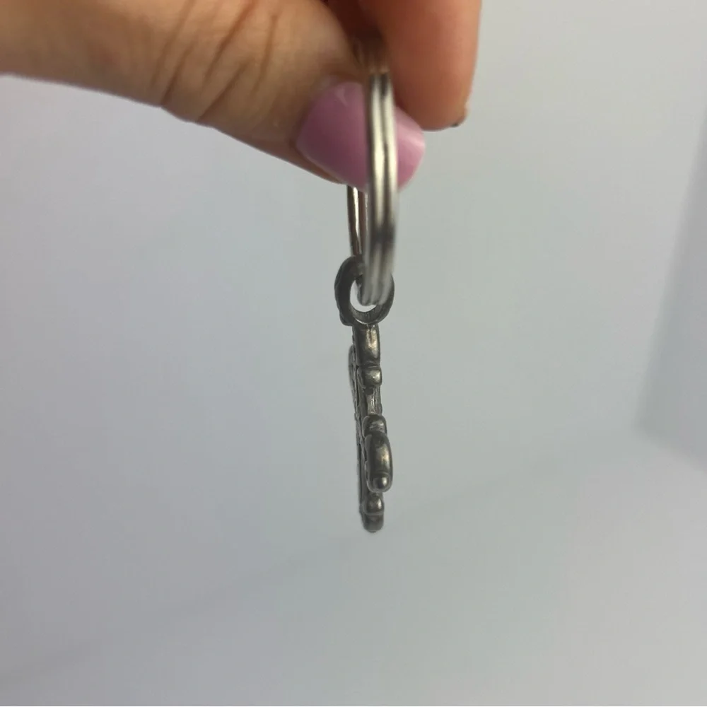 BRIGHTON Ornate Cross Keychain with Crystals